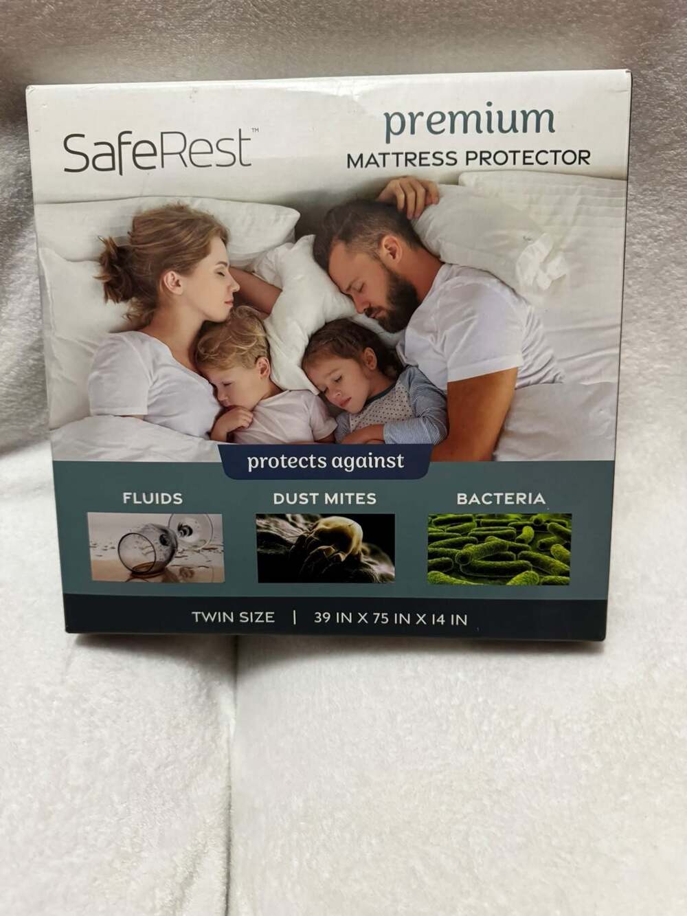 SafeRest Premium Twin Size Waterproof Mattress Protector